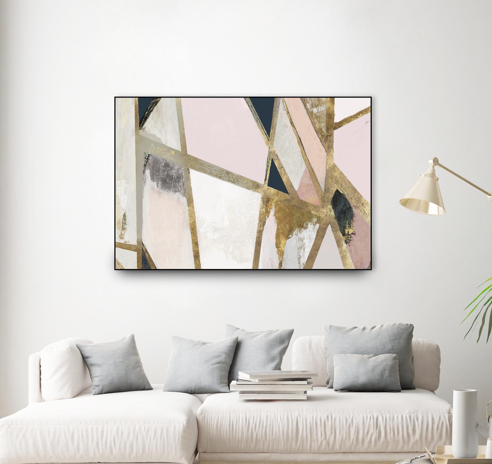 Warm Geometric II Blush Version by PI Studio on GIANT ART - pink abstract