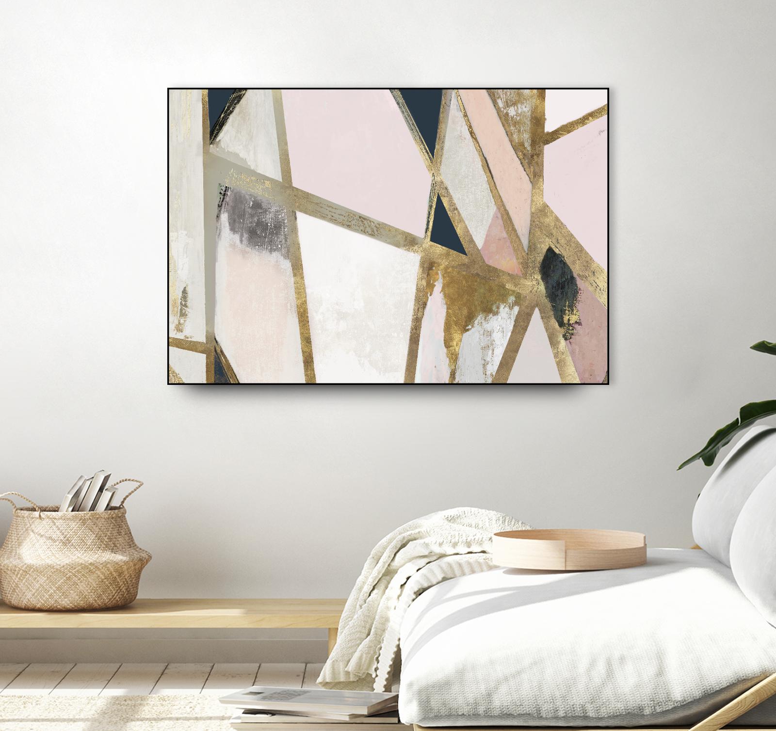 Warm Geometric II Blush Version by PI Studio on GIANT ART - pink abstract