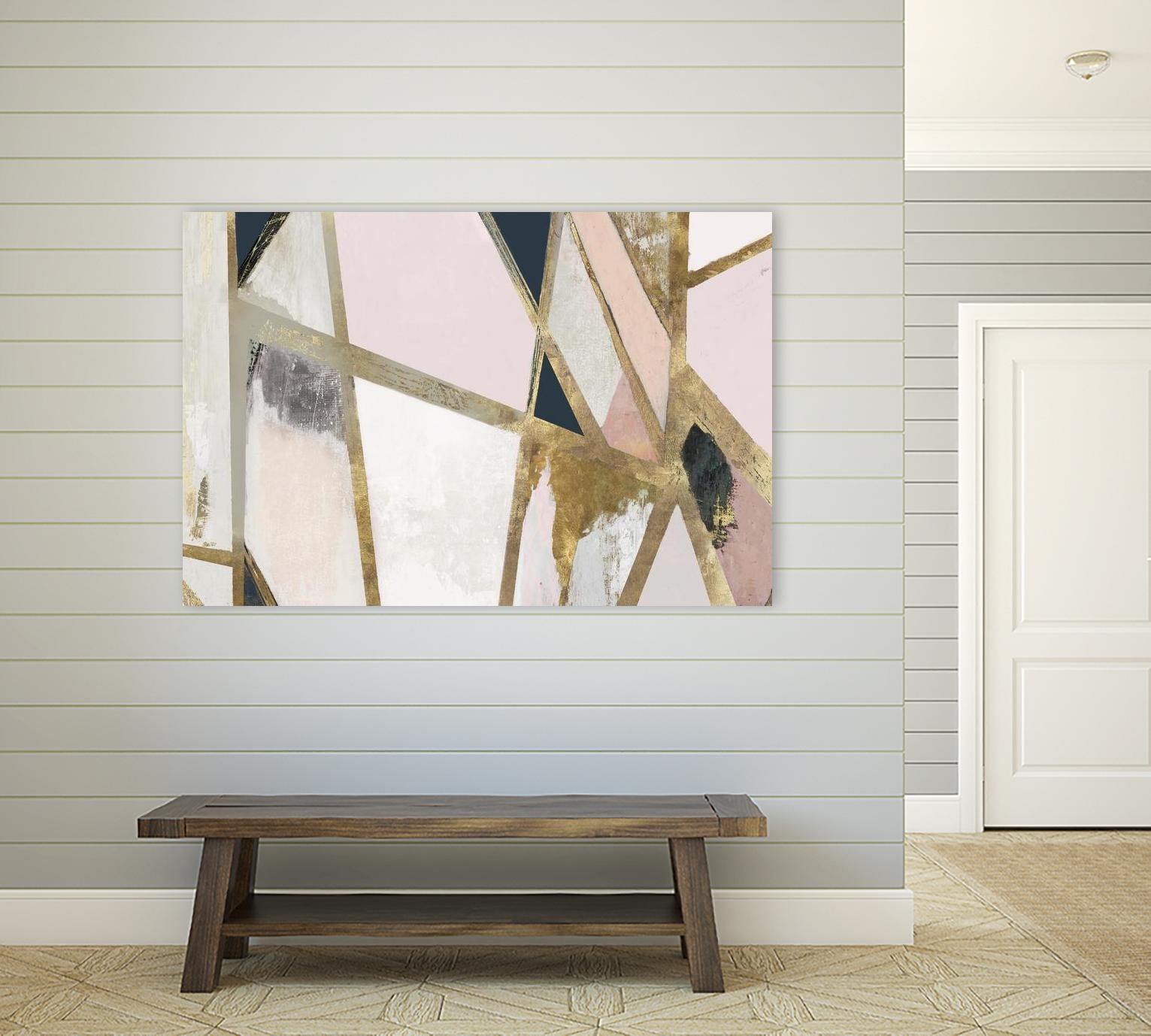 Warm Geometric II Blush Version by PI Studio on GIANT ART - pink abstract