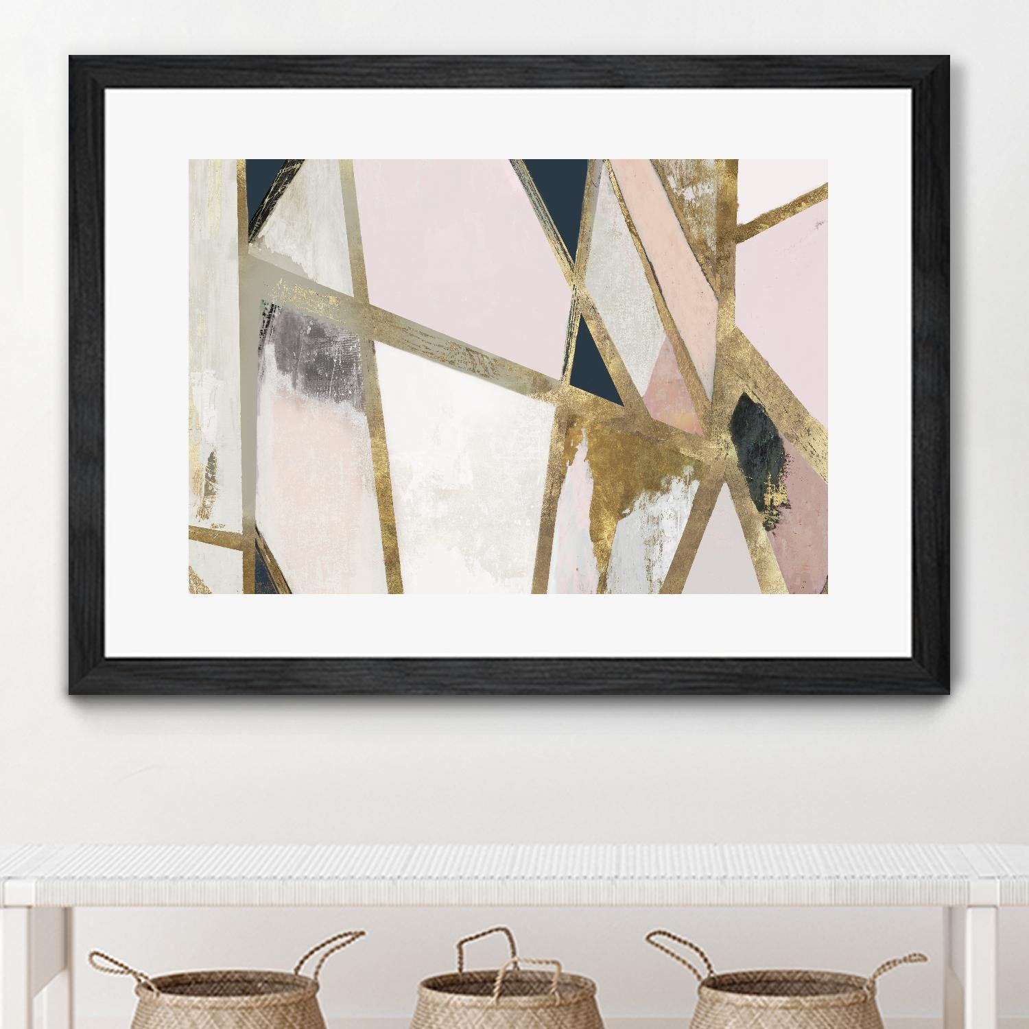 Warm Geometric II Blush Version by PI Studio on GIANT ART - pink abstract