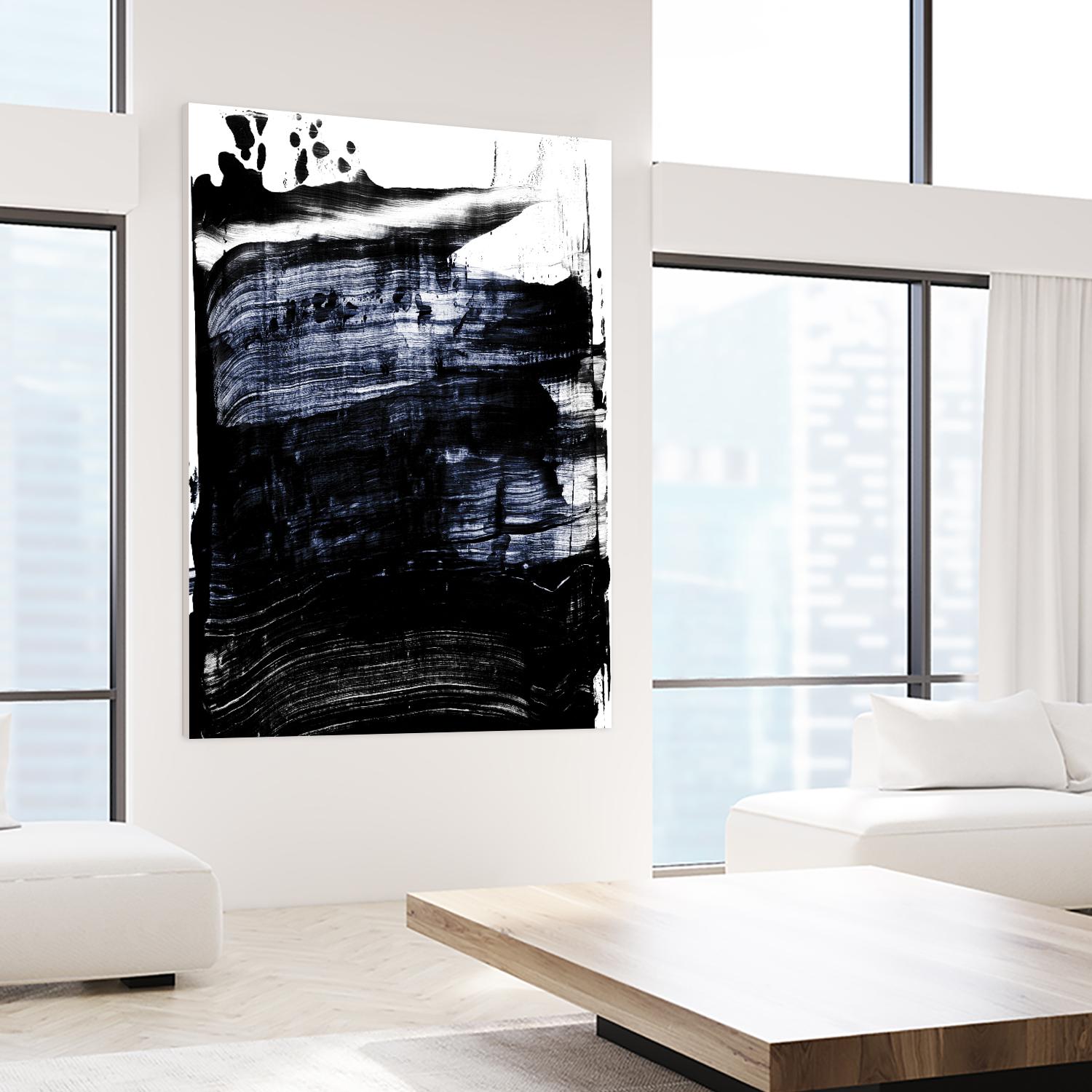 Squeegee II by PI Studio on GIANT ART - white abstract