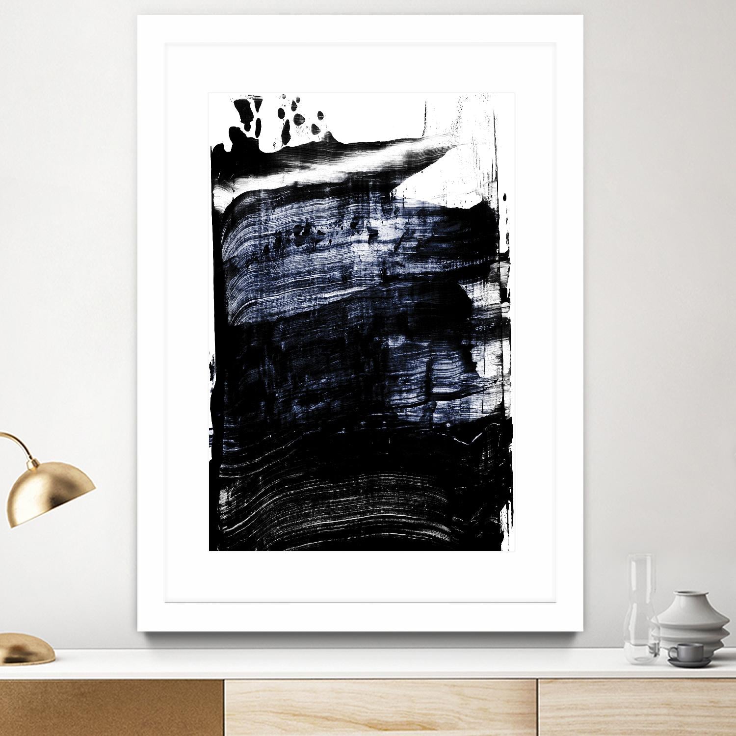 Squeegee II by PI Studio on GIANT ART - white abstract