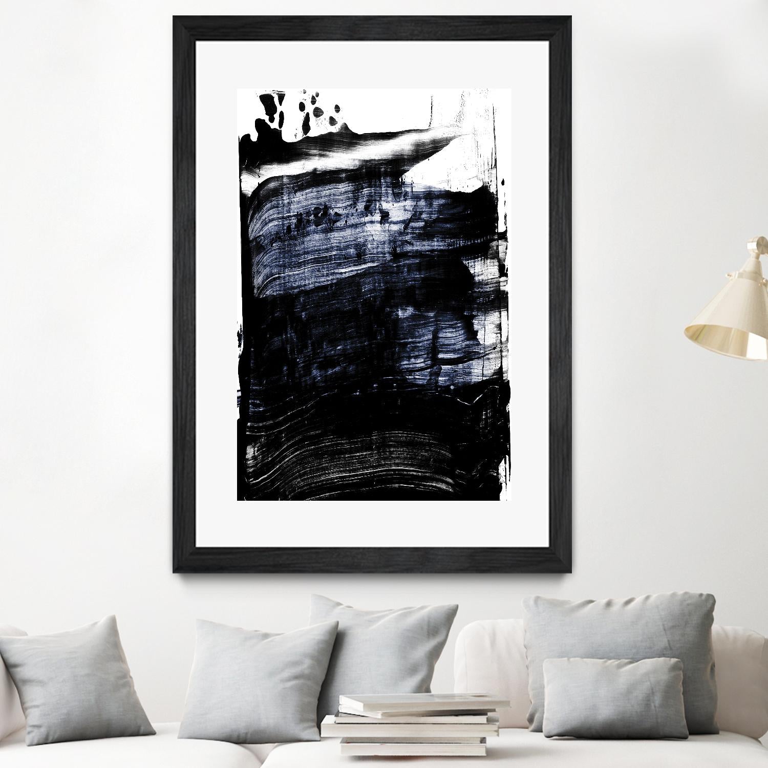 Squeegee II by PI Studio on GIANT ART - white abstract