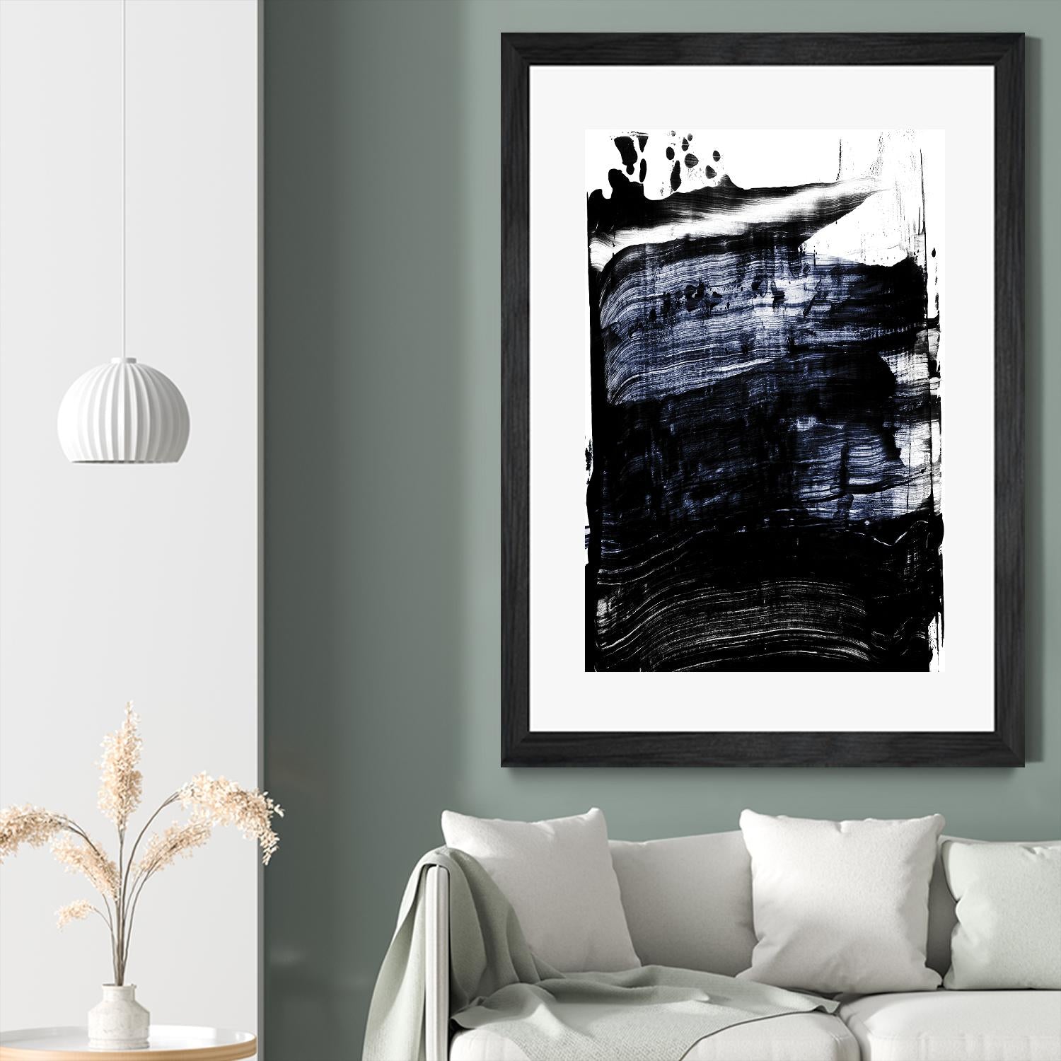 Squeegee II by PI Studio on GIANT ART - white abstract