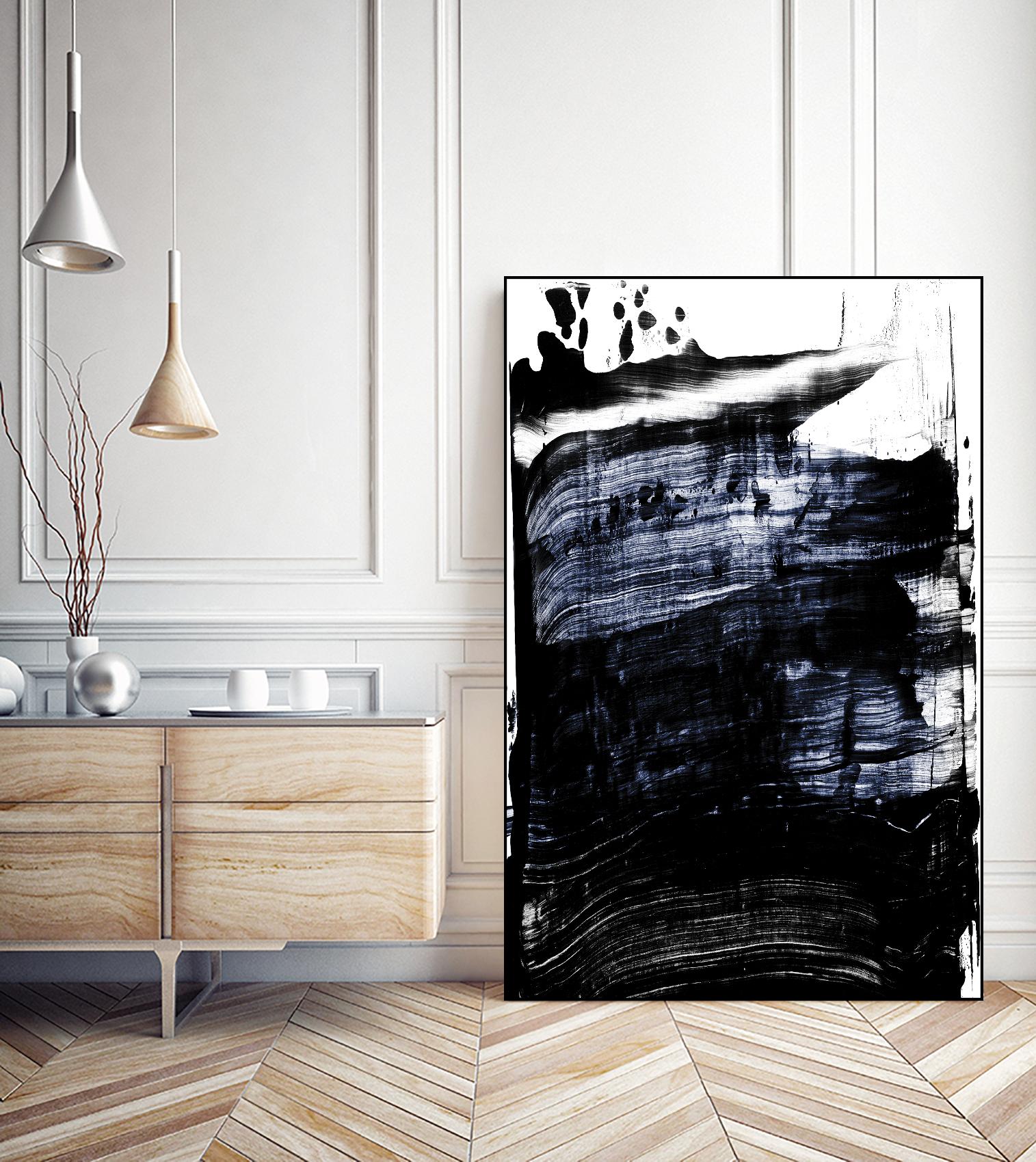 Squeegee II by PI Studio on GIANT ART - white abstract