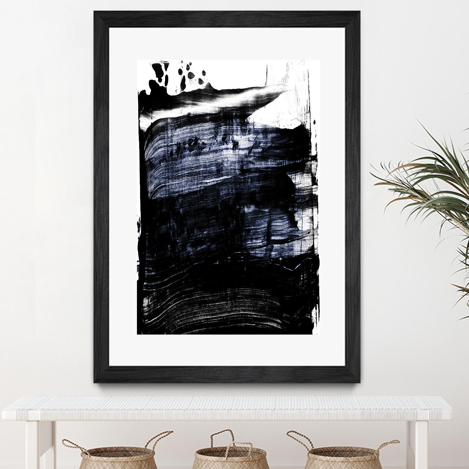 Squeegee II by PI Studio on GIANT ART - white abstract