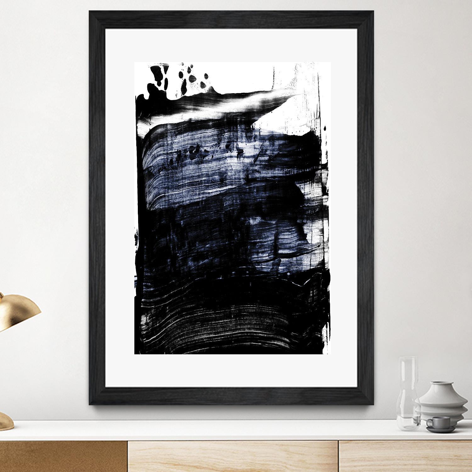 Squeegee II by PI Studio on GIANT ART - white abstract