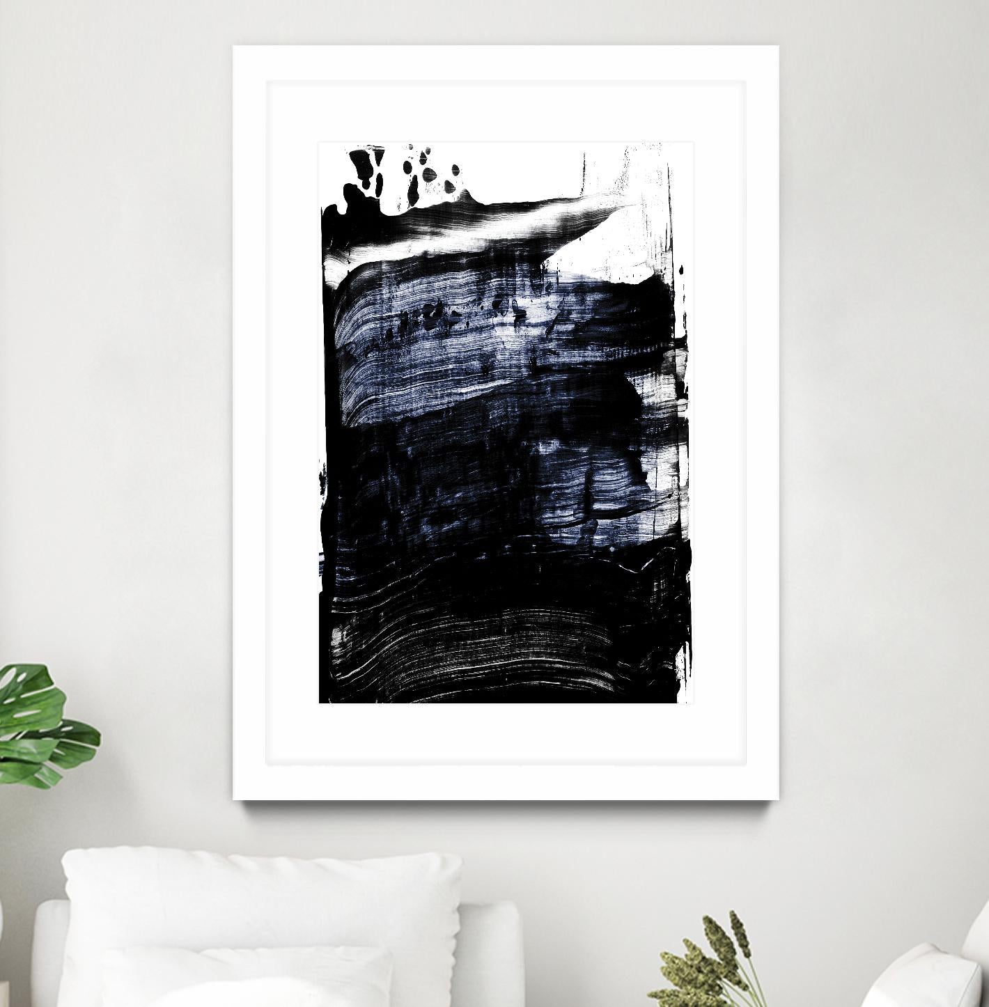 Squeegee II by PI Studio on GIANT ART - white abstract