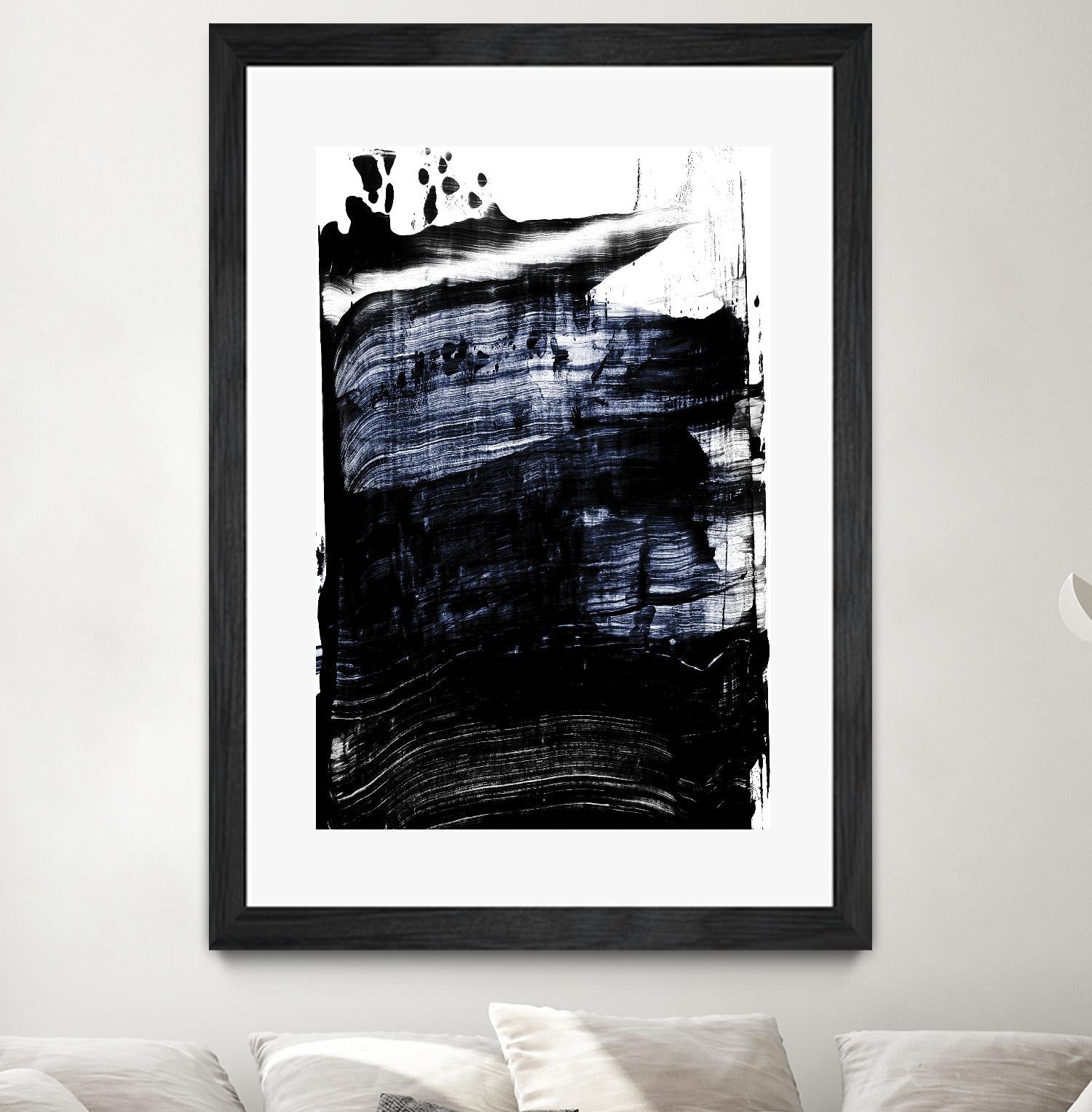 Squeegee II by PI Studio on GIANT ART - white abstract