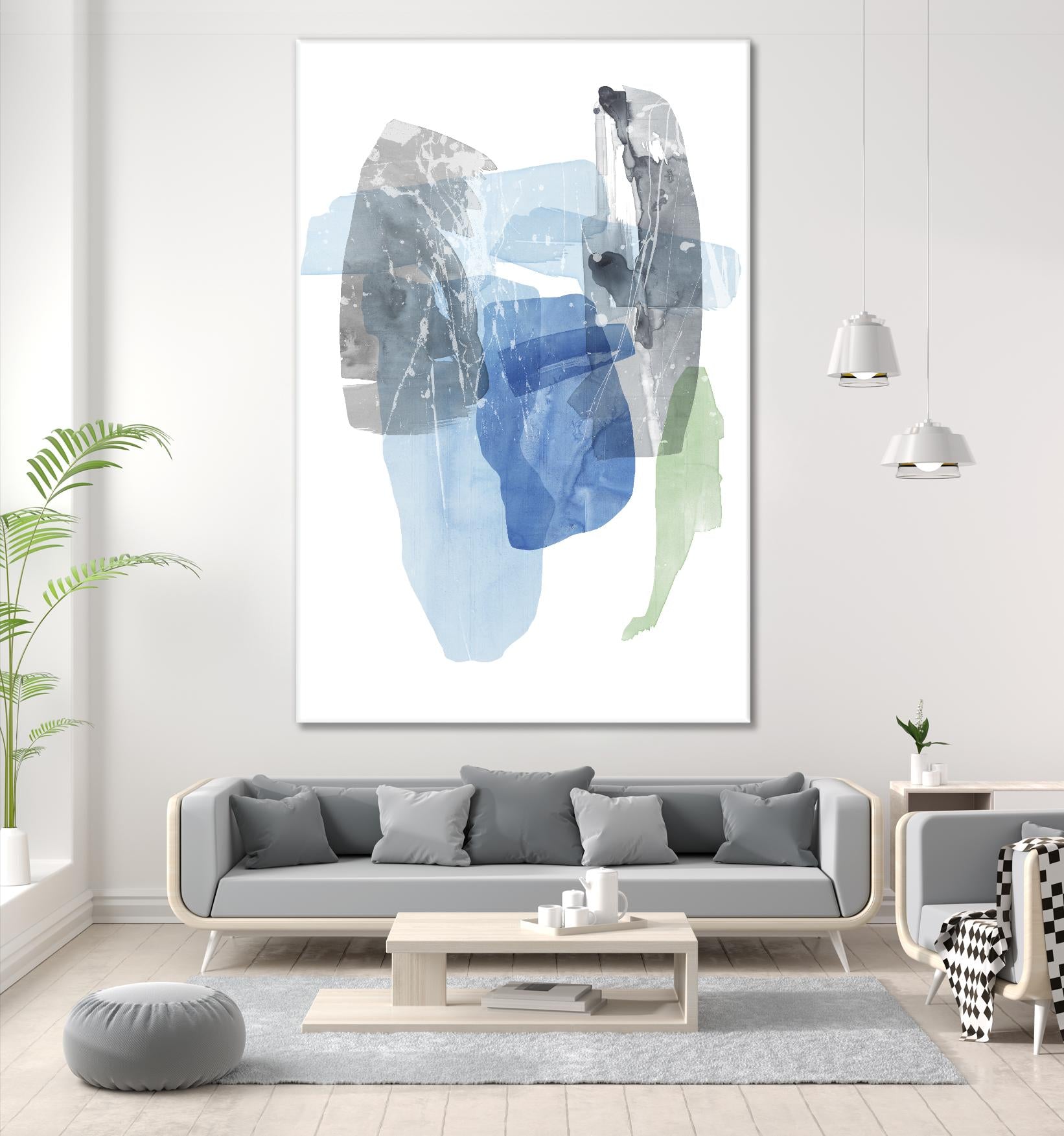 Sky Composition I by PI Studio on GIANT ART - blue abstract