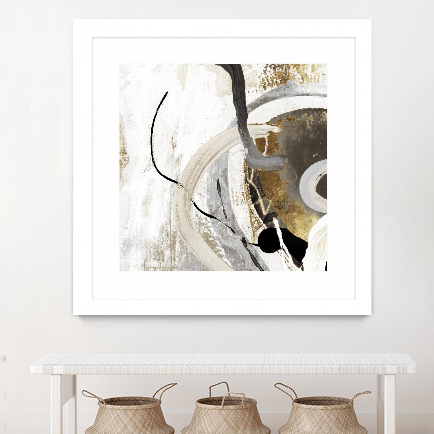 Teal - Tangled II Teal version by PI Studio on GIANT ART - grey abstract