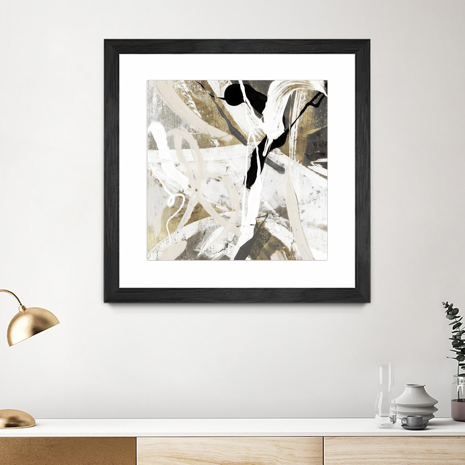 Tangled IV by PI Studio on GIANT ART - gold abstract