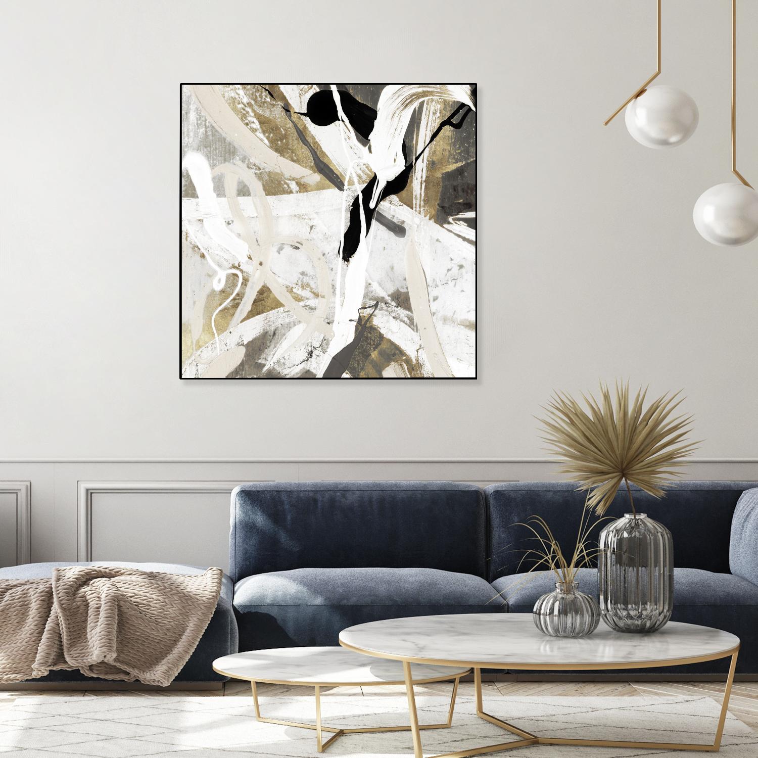 Tangled IV by PI Studio on GIANT ART - gold abstract