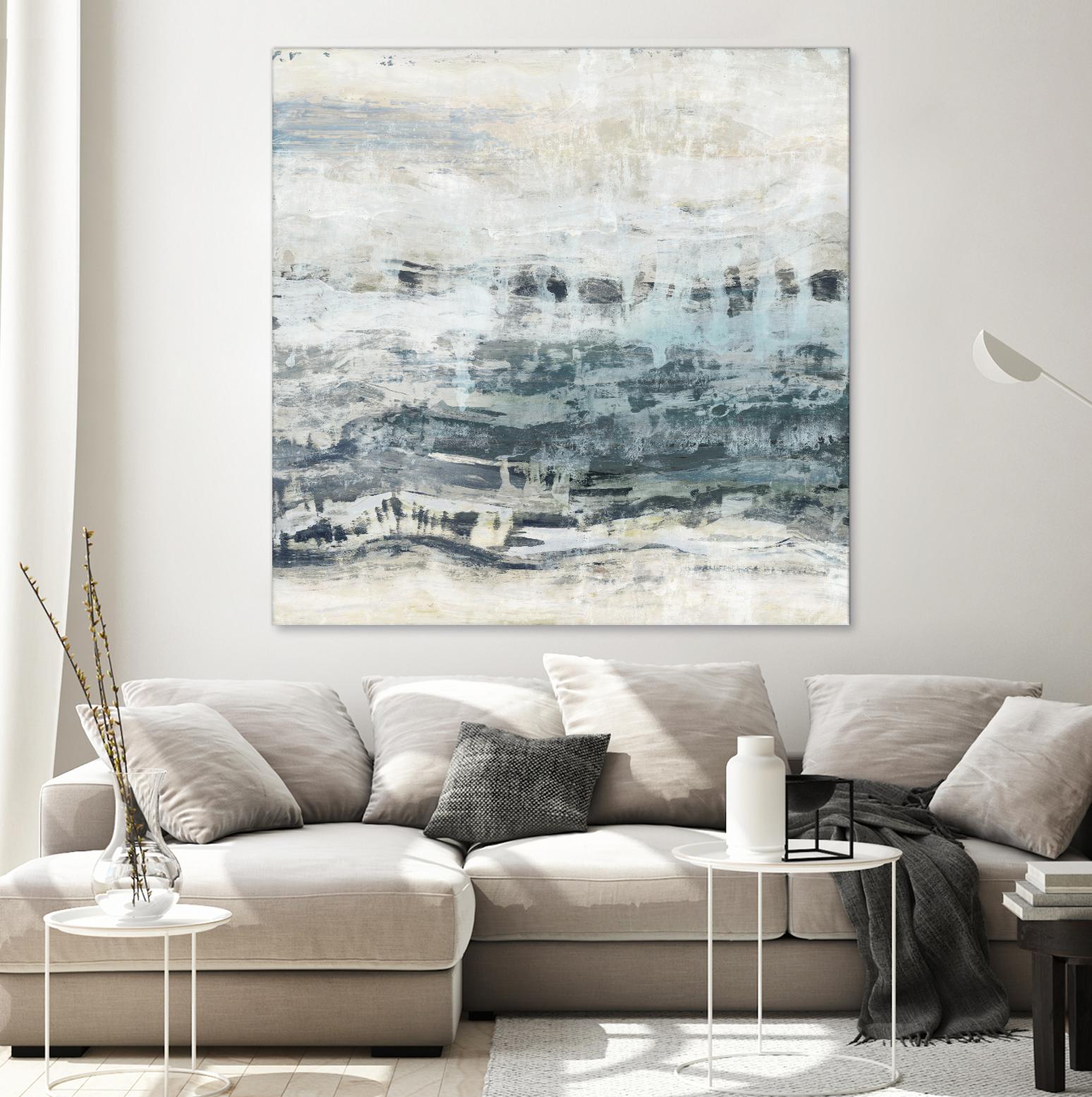 Black Waves by PI Studio on GIANT ART - blue abstract