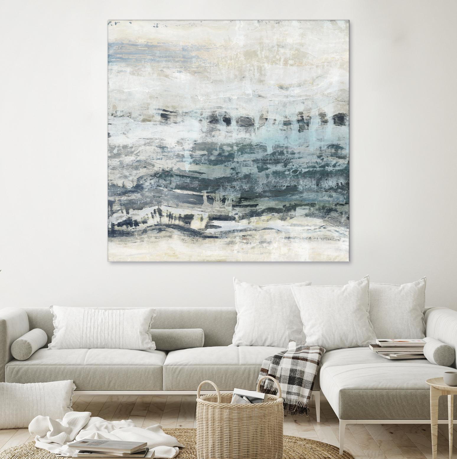 Black Waves by PI Studio on GIANT ART - blue abstract