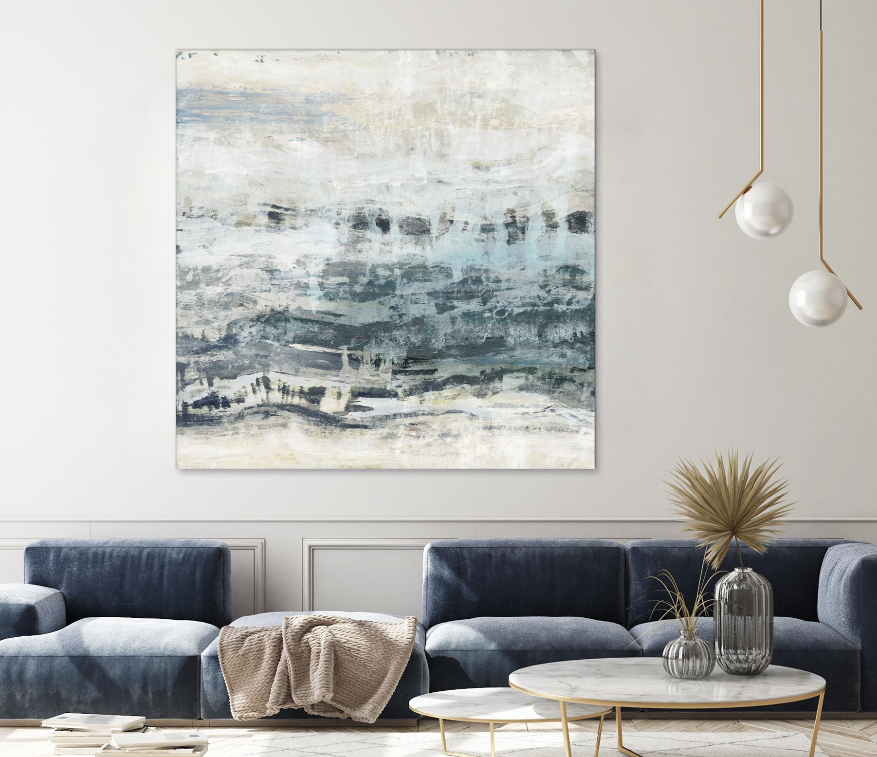 Black Waves by PI Studio on GIANT ART - blue abstract