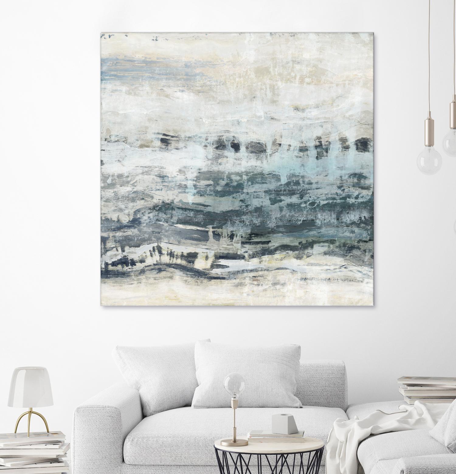 Black Waves by PI Studio on GIANT ART - blue abstract