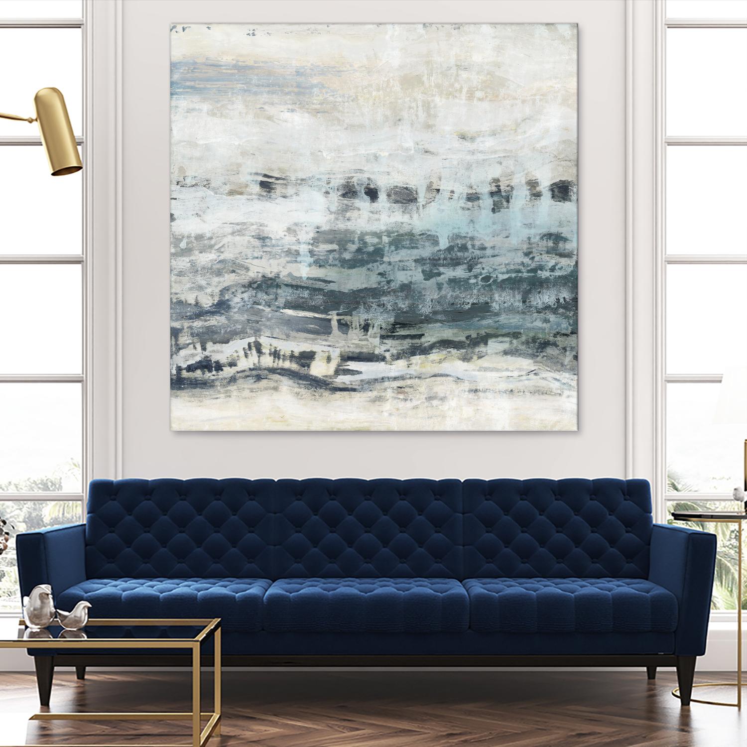 Black Waves by PI Studio on GIANT ART - blue abstract