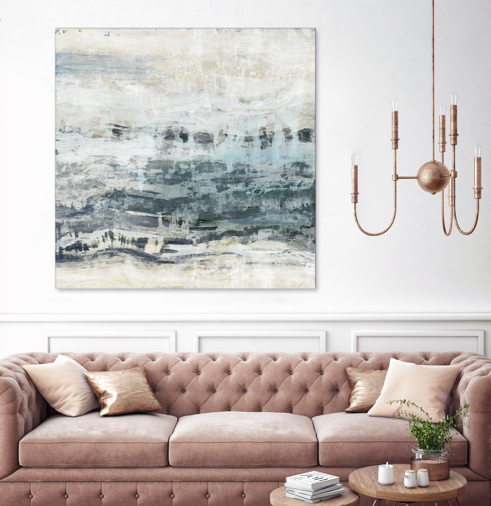 Black Waves by PI Studio on GIANT ART - blue abstract