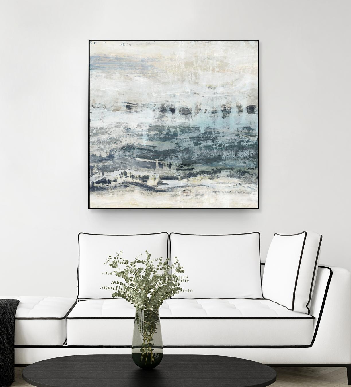 Black Waves by PI Studio on GIANT ART - blue abstract