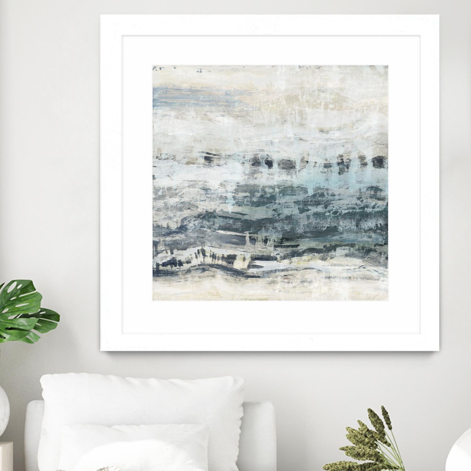 Black Waves by PI Studio on GIANT ART - blue abstract