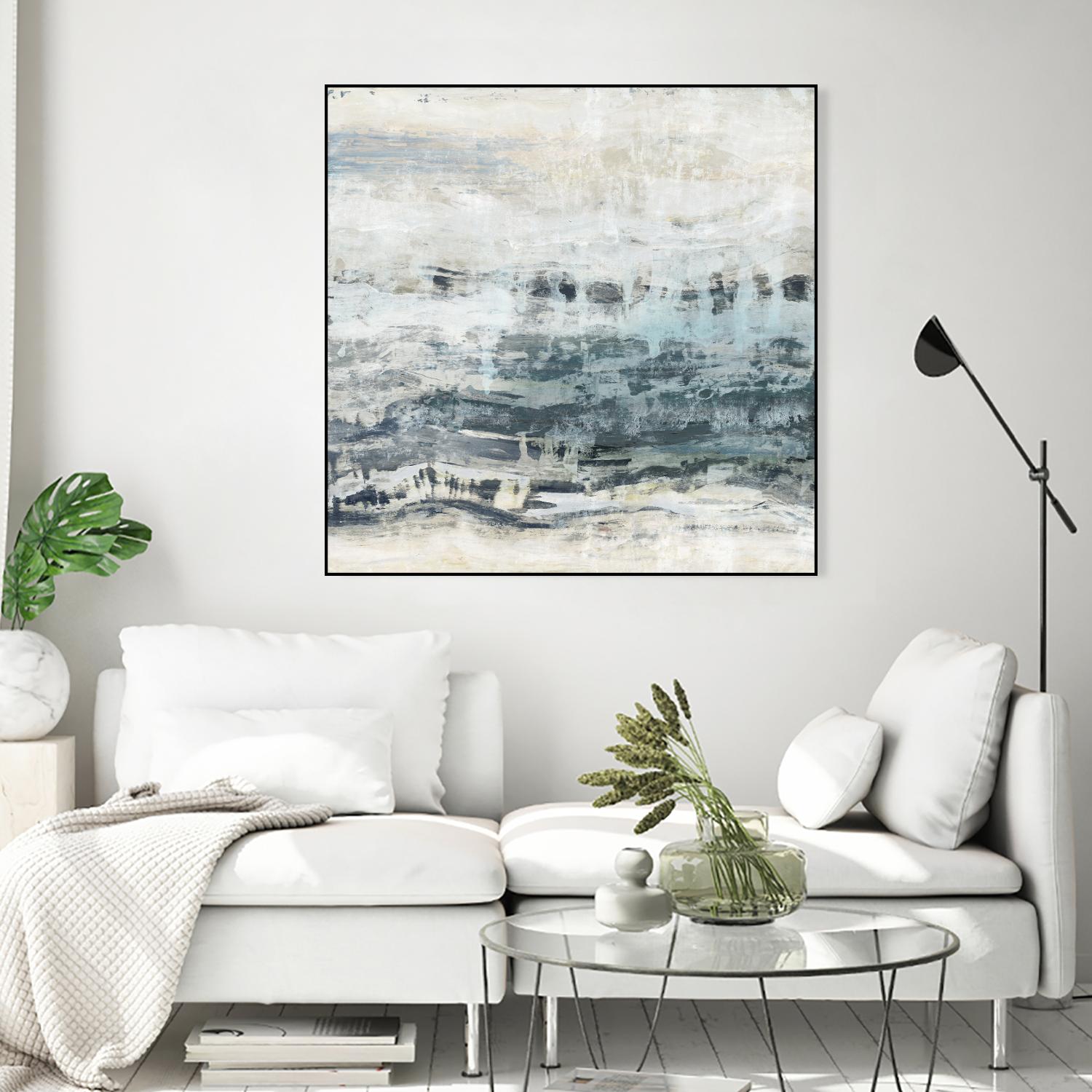 Black Waves by PI Studio on GIANT ART - blue abstract