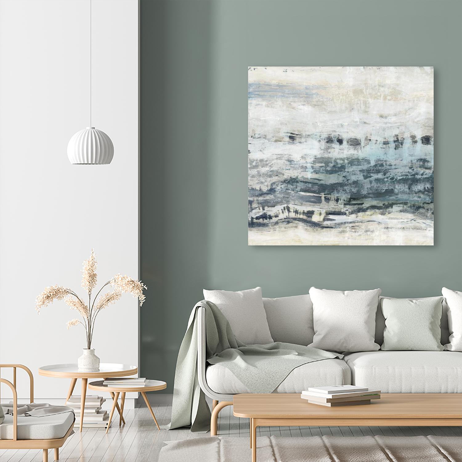 Black Waves by PI Studio on GIANT ART - blue abstract