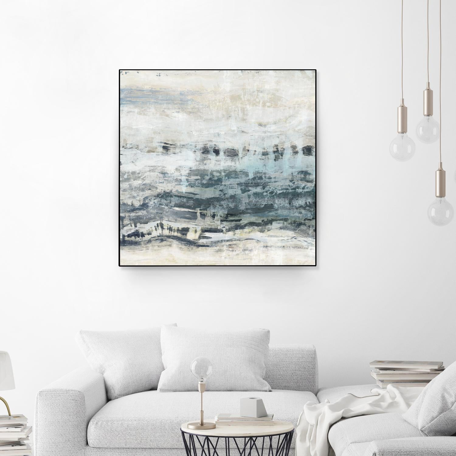 Black Waves by PI Studio on GIANT ART - blue abstract