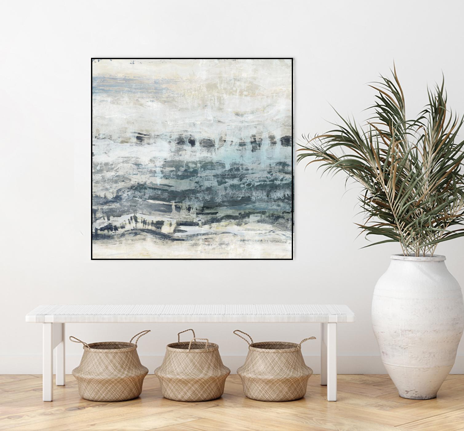 Black Waves by PI Studio on GIANT ART - blue abstract