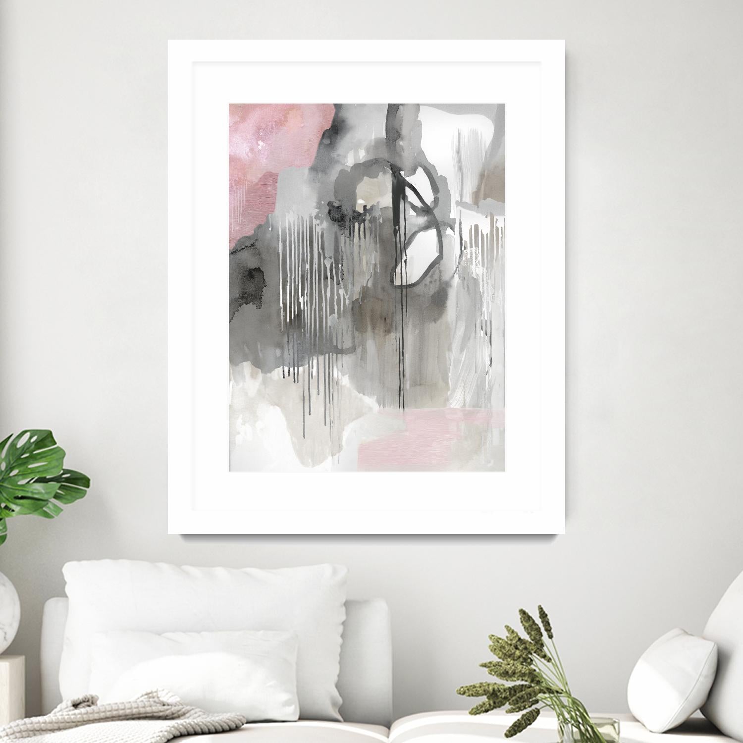 Muted Abstract by PI Studio on GIANT ART - pink abstract