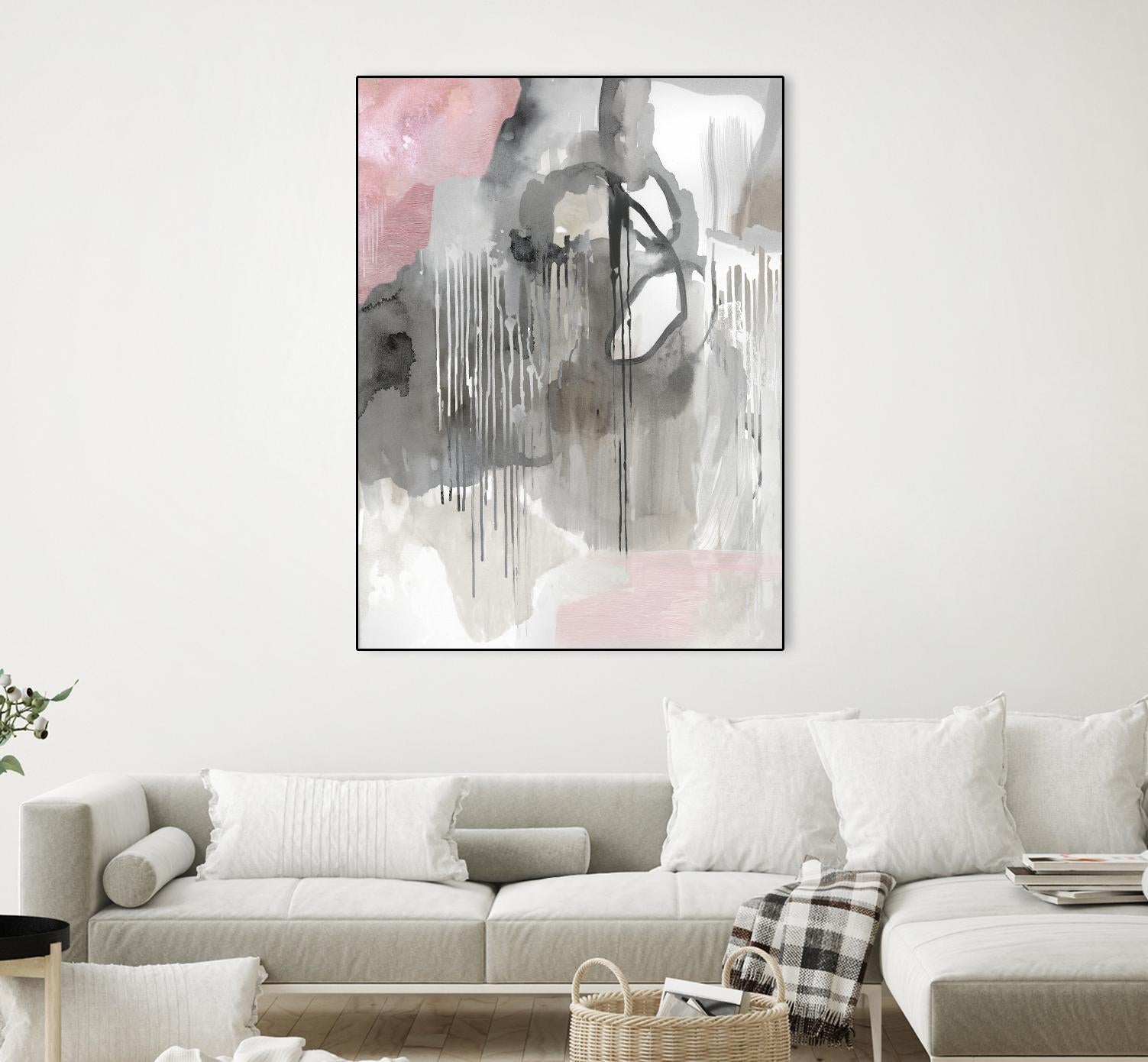Muted Abstract by PI Studio on GIANT ART - pink abstract