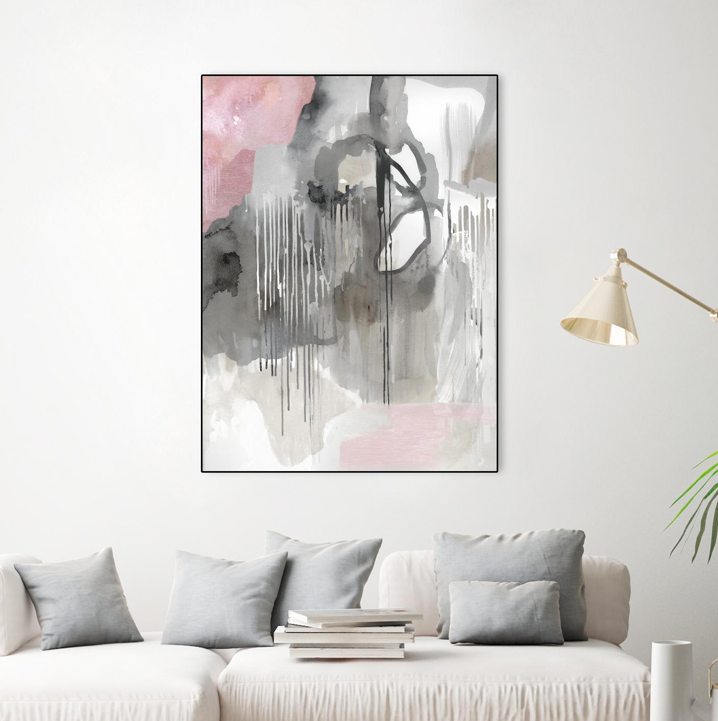 Muted Abstract by PI Studio on GIANT ART - pink abstract