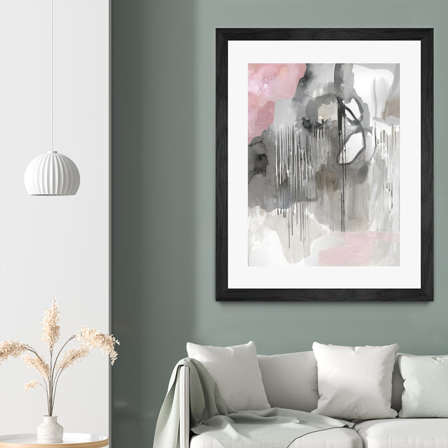 Muted Abstract by PI Studio on GIANT ART - pink abstract