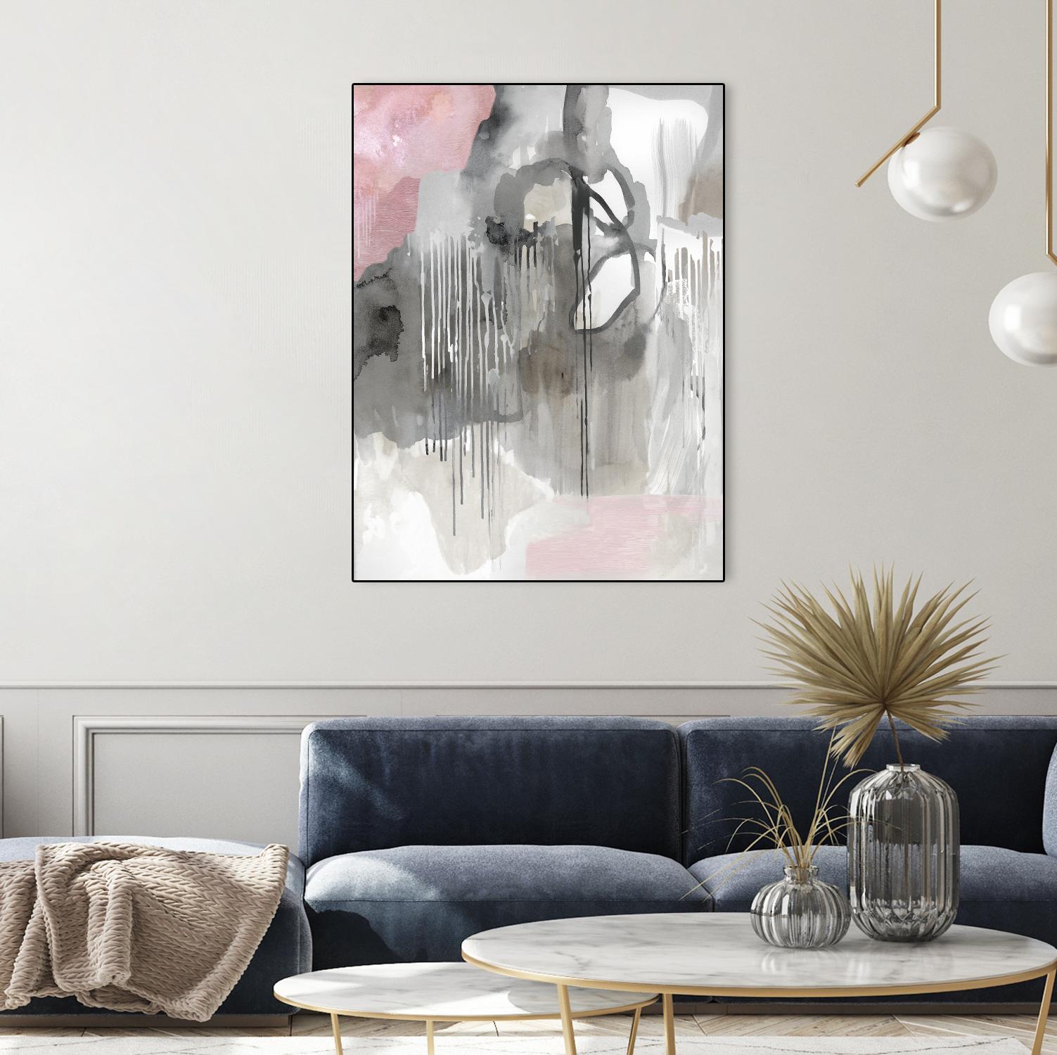 Muted Abstract by PI Studio on GIANT ART - pink abstract
