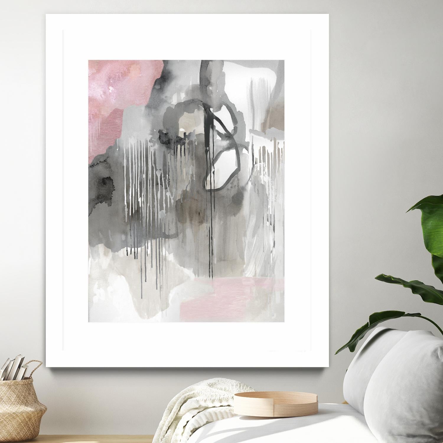 Muted Abstract by PI Studio on GIANT ART - pink abstract