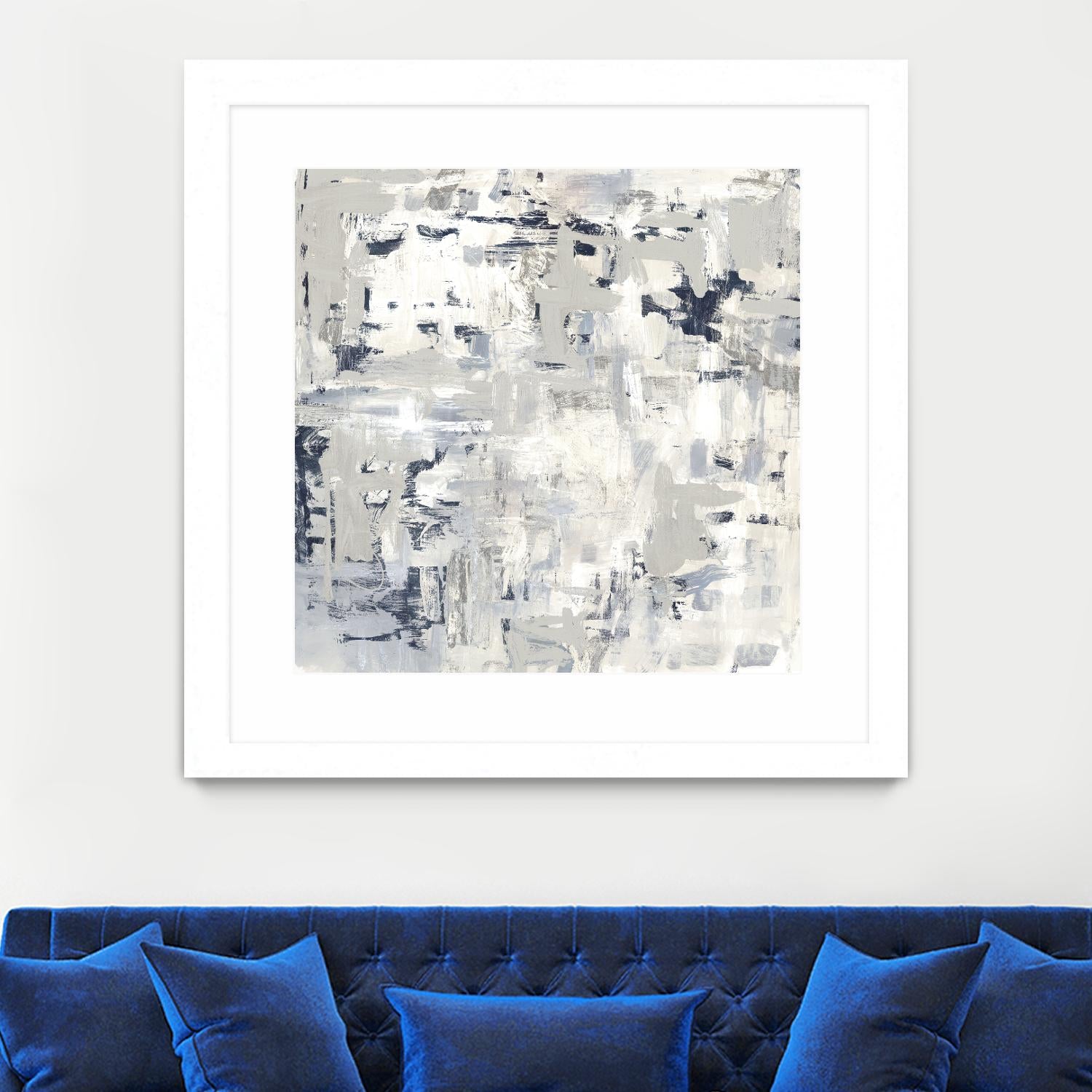 Crisscross by PI Studio on GIANT ART - blue abstract