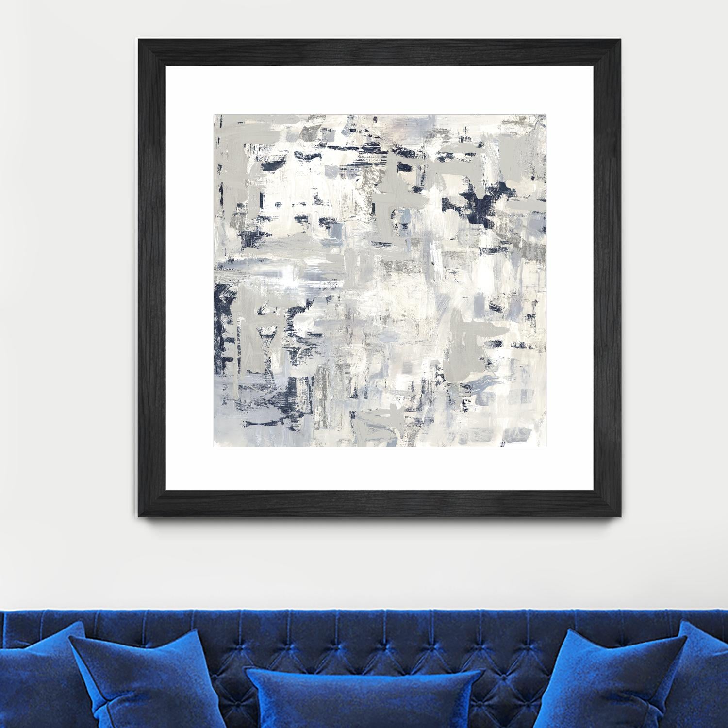 Crisscross by PI Studio on GIANT ART - blue abstract