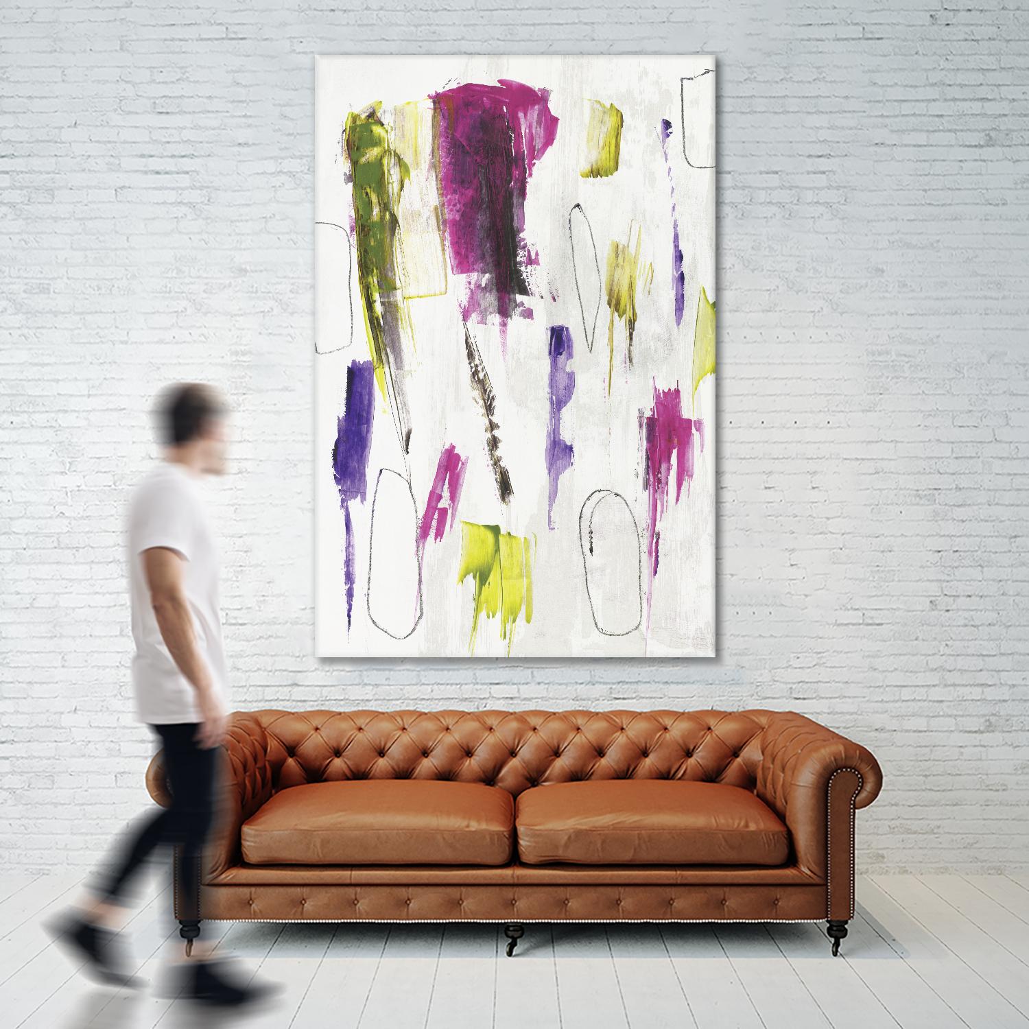 Colour splash I by PI Studio on GIANT ART - yellow abstract