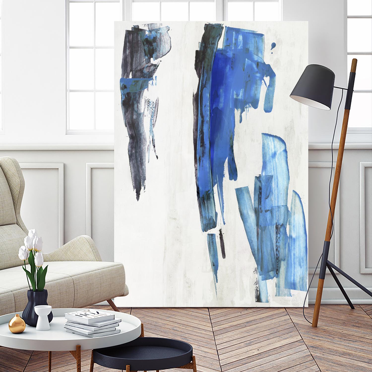 Touch of Black by PI Studio on GIANT ART - blue abstract
