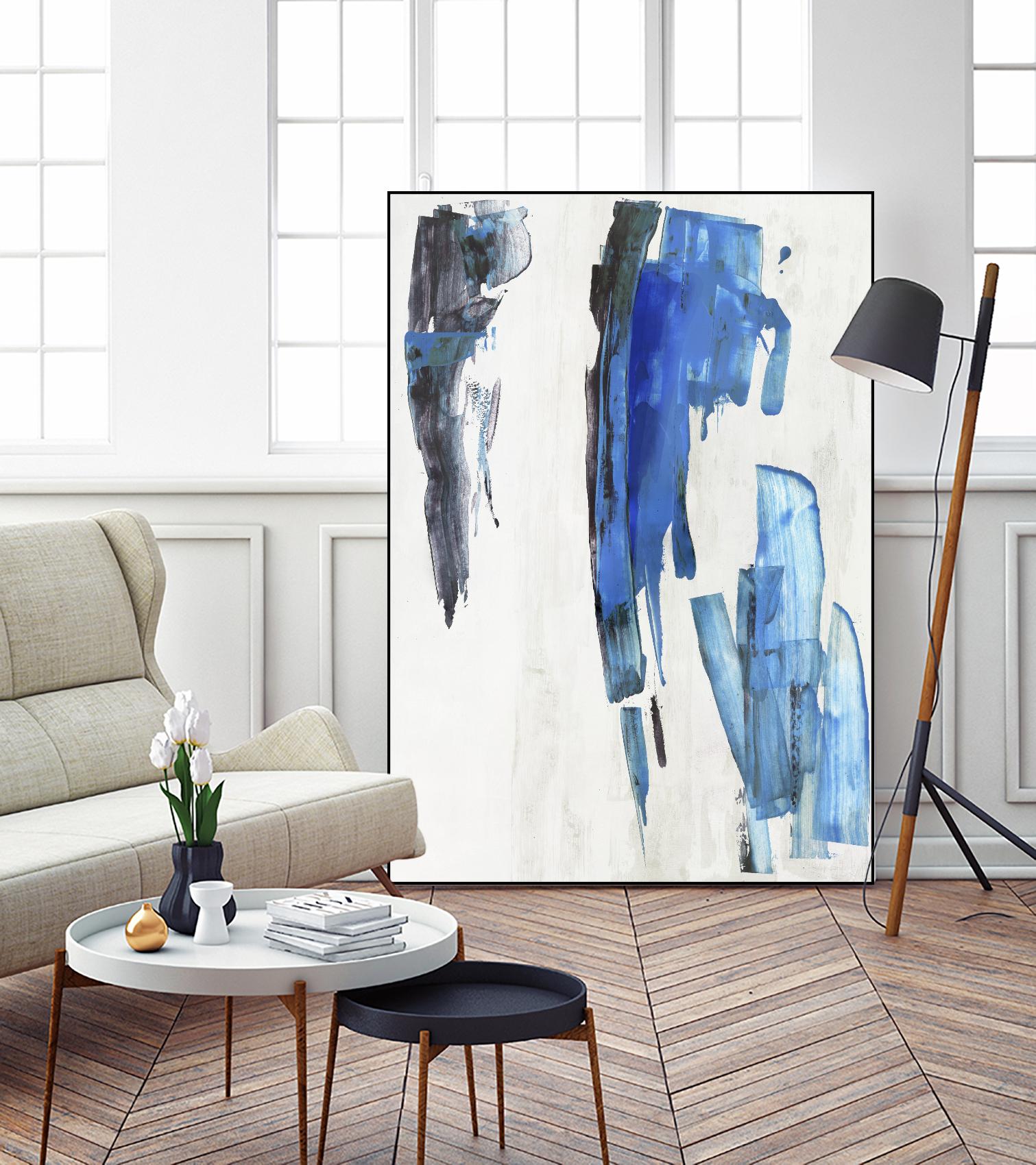 Touch of Black by PI Studio on GIANT ART - blue abstract