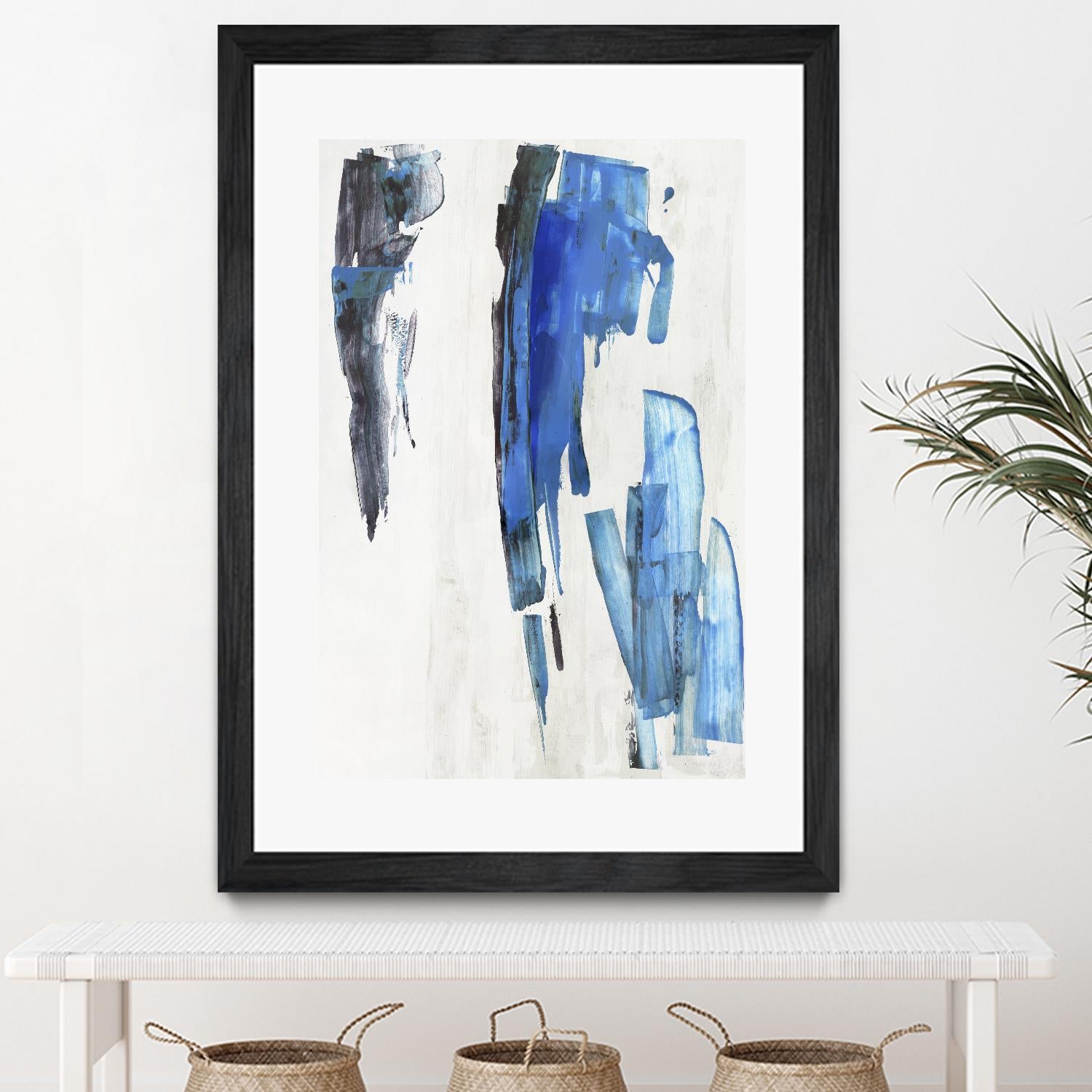 Touch of Black by PI Studio on GIANT ART - blue abstract
