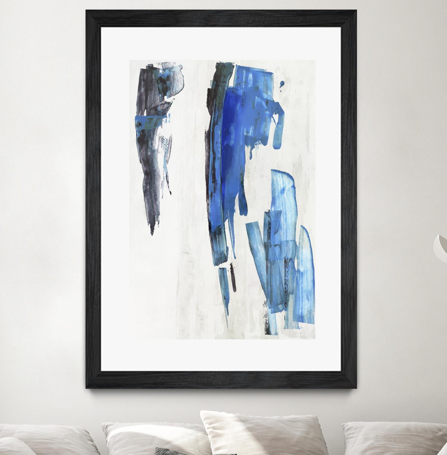Touch of Black by PI Studio on GIANT ART - blue abstract