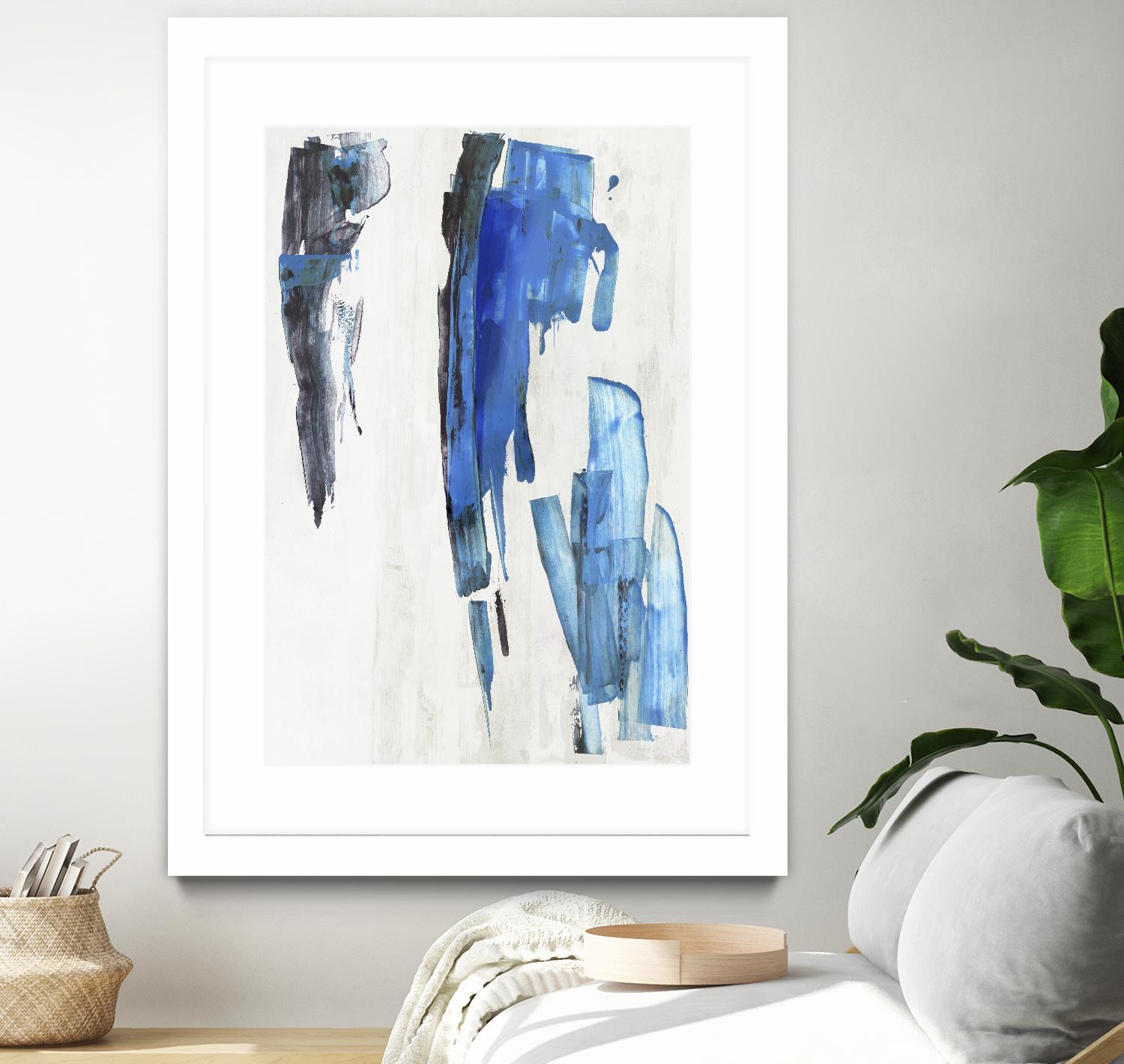 Touch of Black by PI Studio on GIANT ART - blue abstract