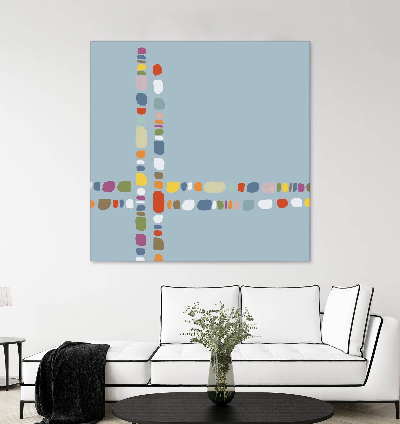 Pebble II by PI Studio on GIANT ART - white abstract