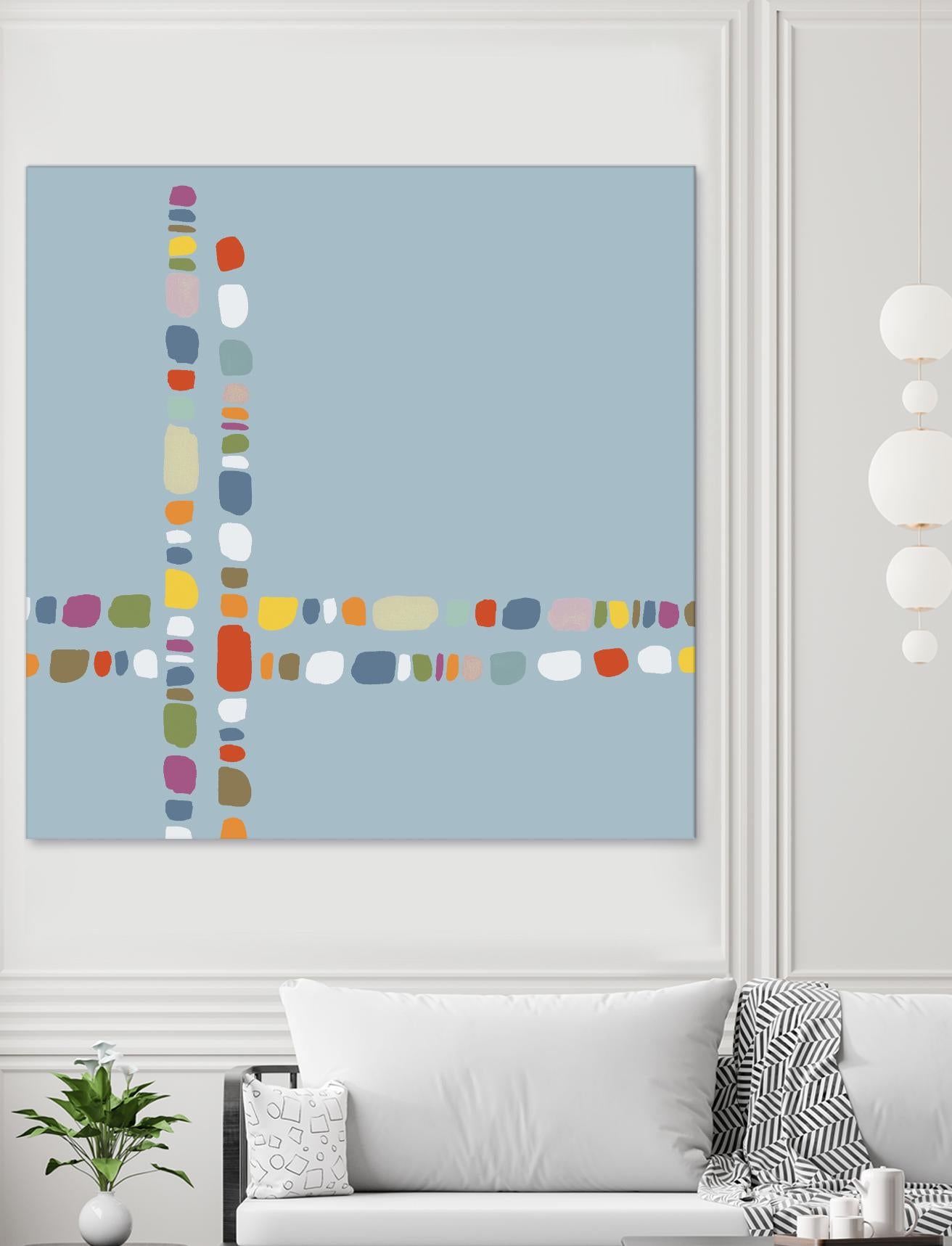 Pebble II by PI Studio on GIANT ART - white abstract