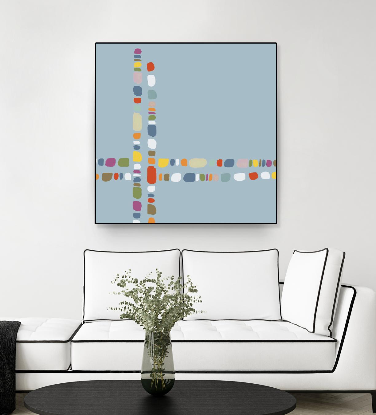 Pebble II by PI Studio on GIANT ART - white abstract