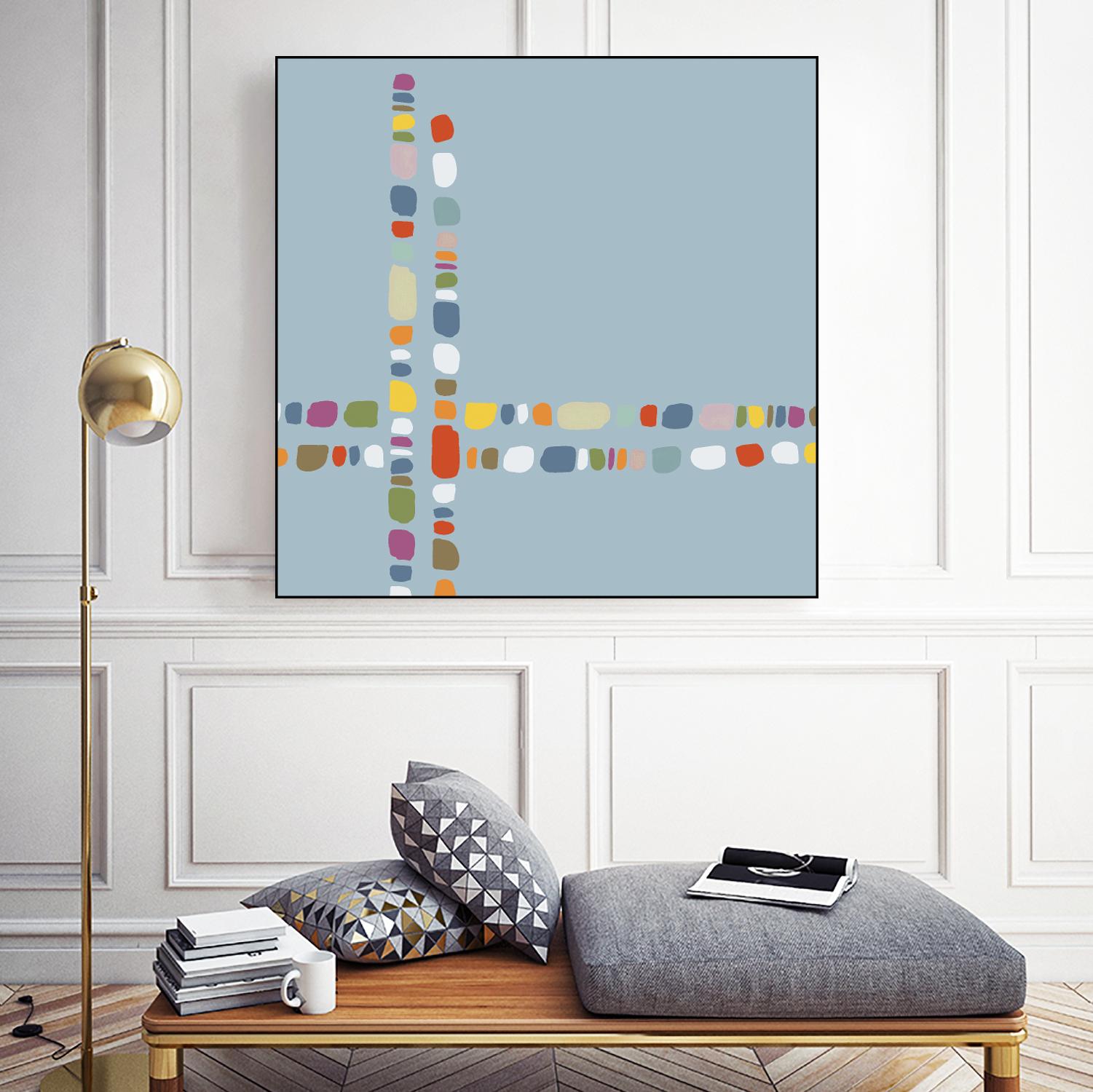 Pebble II by PI Studio on GIANT ART - white abstract