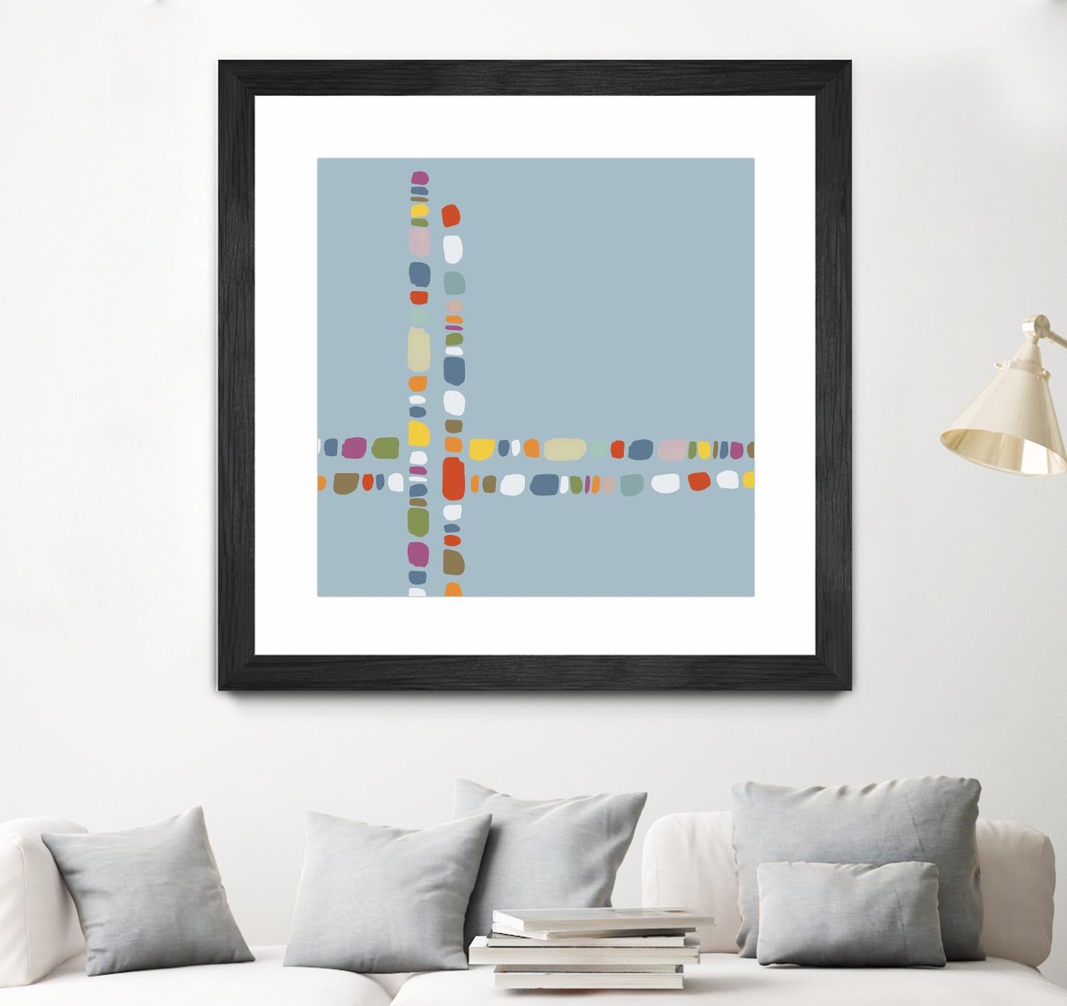 Pebble II by PI Studio on GIANT ART - white abstract