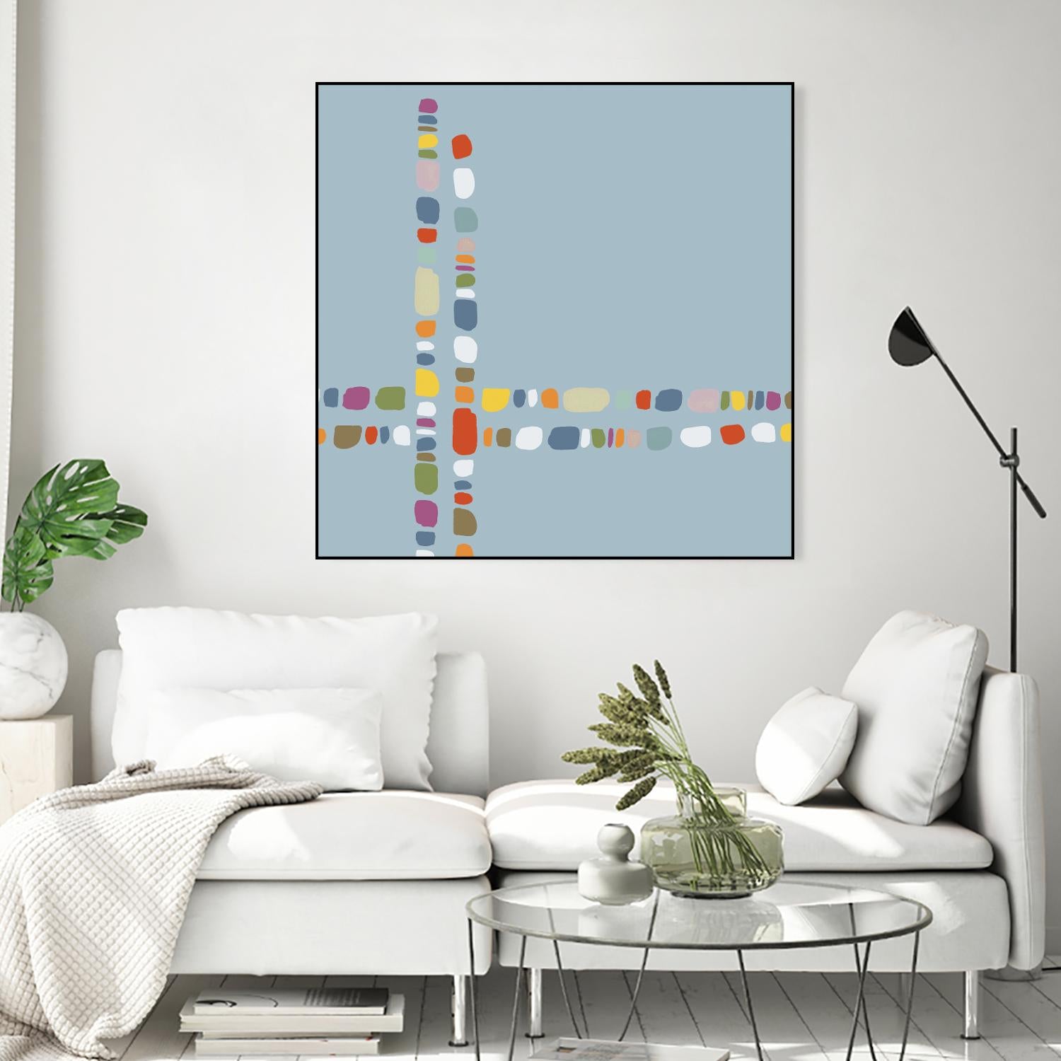Pebble II by PI Studio on GIANT ART - white abstract