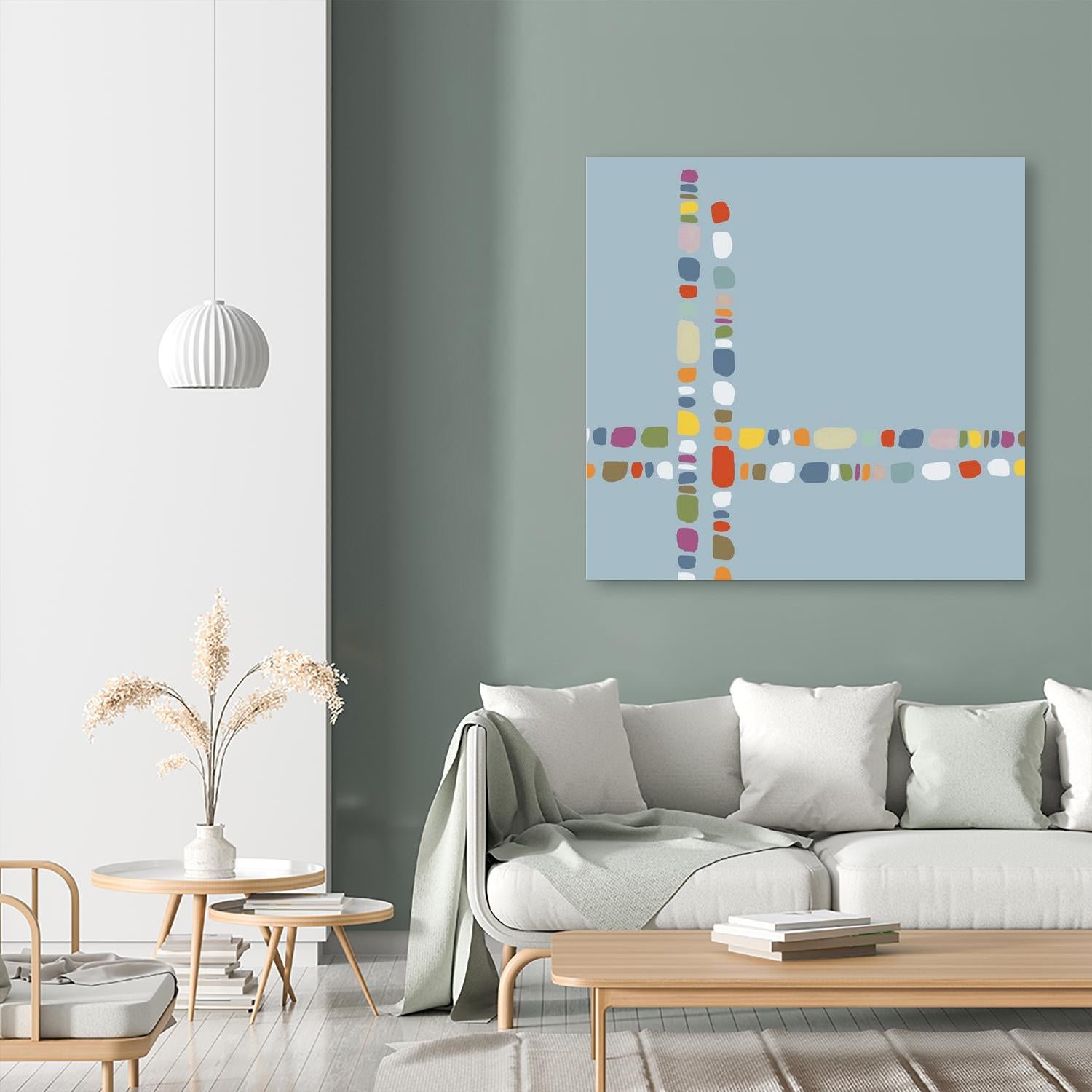 Pebble II by PI Studio on GIANT ART - white abstract